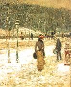 Childe Hassam New York Street oil painting artist